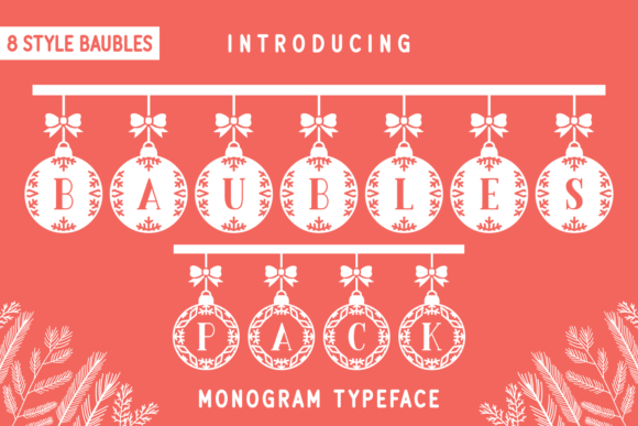 Baubles Pack: A Festive Font for Creative Projects