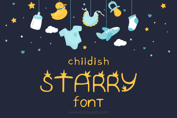 Childish Starry Font for Business