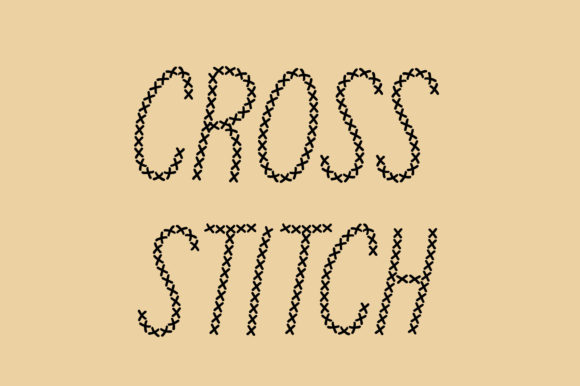 Cross Stitch Font for Bold Campaigns