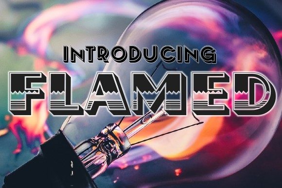Flamed: A Festive Decorative Font