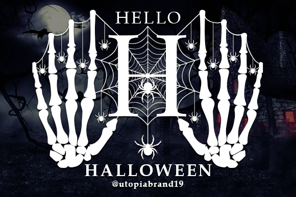 Hello Halloween Monogram Font