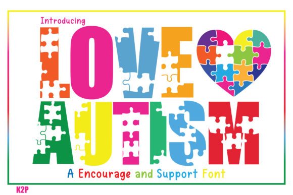 Love Autism: A Bold Typographic Statement