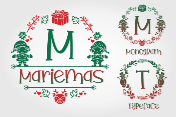 Mariemas: A Festive Decorative Font