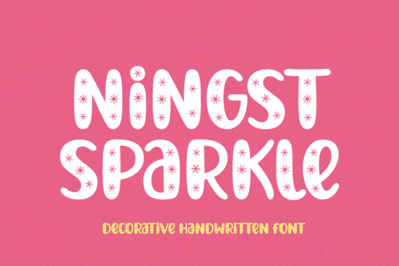 Ningst Sparkle: A Decorative Font for Creative Design