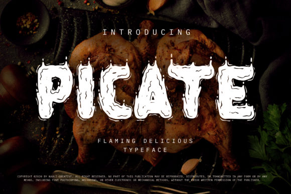 Picate: A Stylish Decorative Font