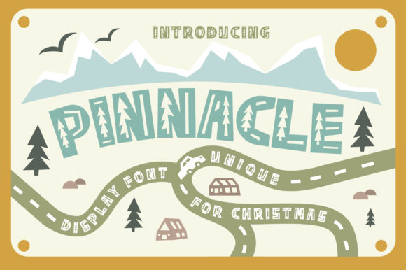 Pinnacle: A Bold Decorative Font