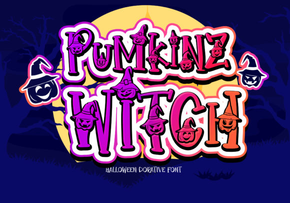 PumKinz Witch: A Quirky Font for Creative Projects