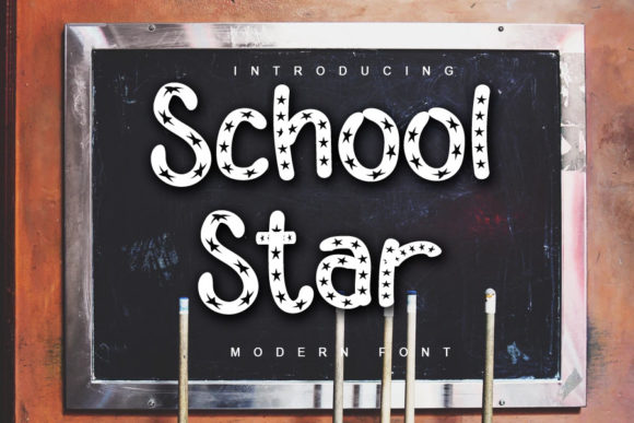 School Star: A Bold Font for Creative Design