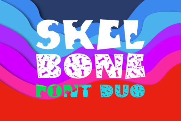 Skel Bone Duo: A Quirky Typeface for Creative Projects