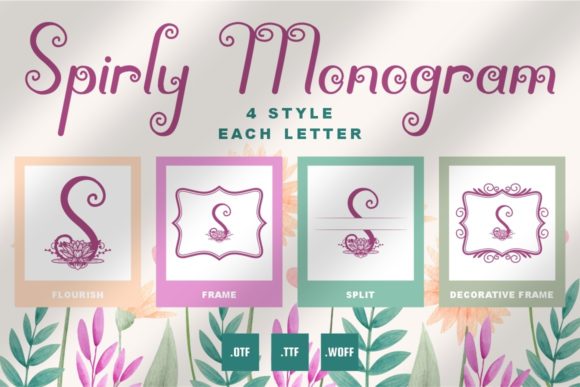 Spirly Monogram: A Dazzling Display Font