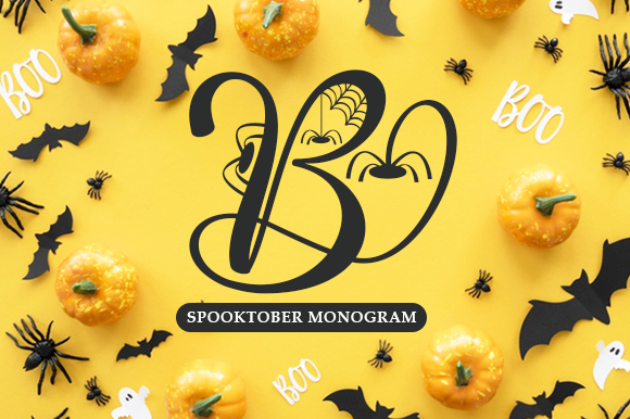 Spooktober Monogram: A Spooky Font for Business
