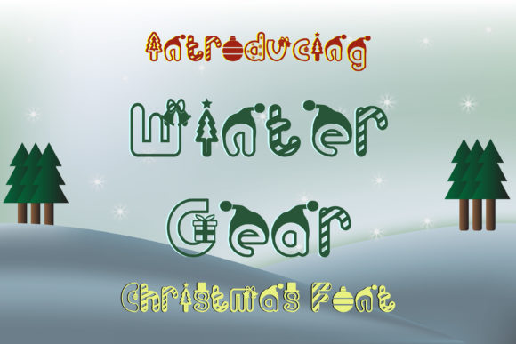 Winter Gear: A Festive Font for Creative Projects